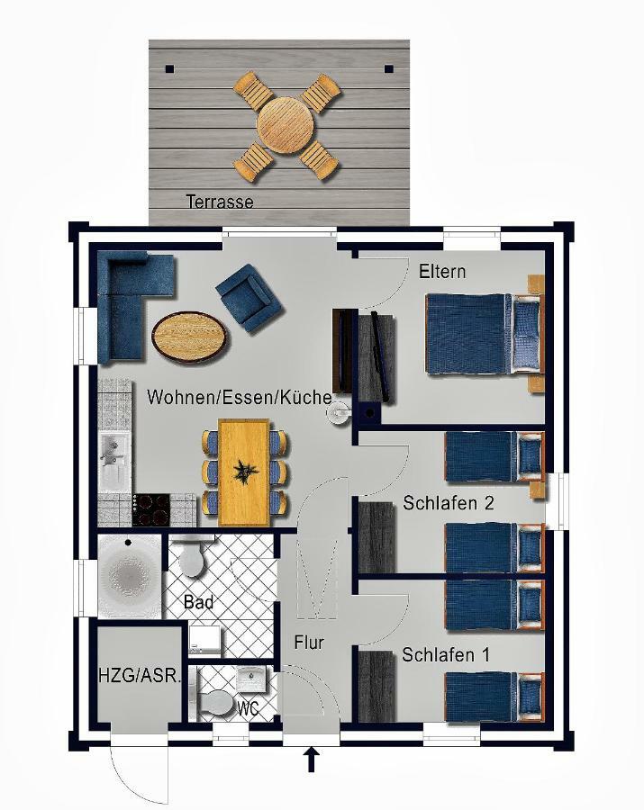 Holunder Huesken Villa Oberlangen Exteriör bild